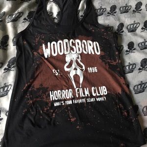 Scream, ghostface, goth, horror, fandom, bleach racerback Tank top